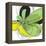 Green Pop Petals 1-Jan Weiss-Framed Stretched Canvas