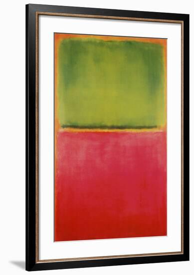 Green, Red, on Orange-Mark Rothko-Framed Art Print