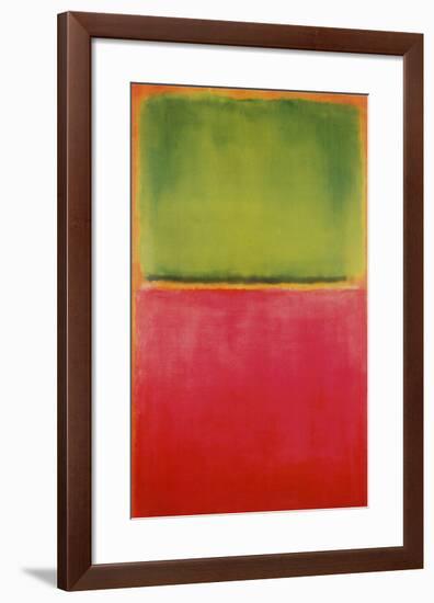 Green, Red, on Orange-Mark Rothko-Framed Art Print