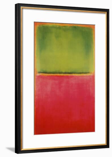 Green, Red, on Orange-Mark Rothko-Framed Art Print