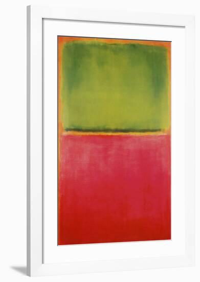 Green, Red, on Orange-Mark Rothko-Framed Art Print