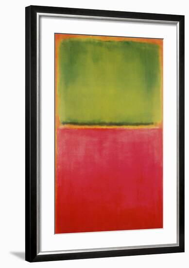 Green, Red, on Orange-Mark Rothko-Framed Art Print