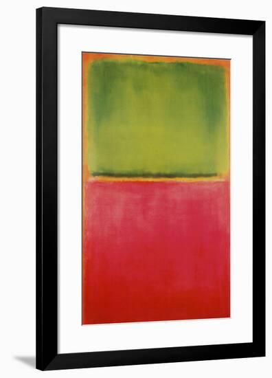 Green, Red, on Orange-Mark Rothko-Framed Art Print