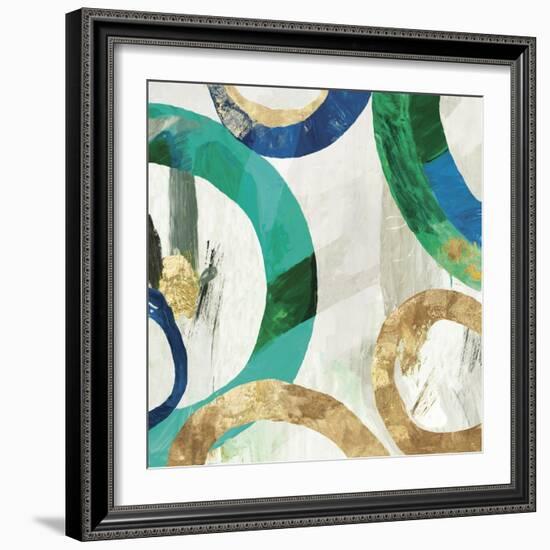 Green Rings I-Tom Reeves-Framed Art Print