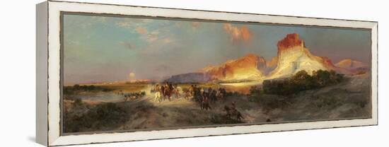 Green River Cliffs, Wyoming, 1881-Thomas Moran-Framed Premier Image Canvas