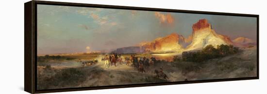 Green River Cliffs, Wyoming, 1881-Thomas Moran-Framed Premier Image Canvas