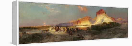 Green River Cliffs, Wyoming, 1881-Thomas Moran-Framed Premier Image Canvas