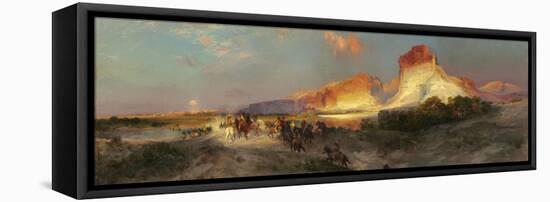 Green River Cliffs, Wyoming, 1881-Thomas Moran-Framed Premier Image Canvas