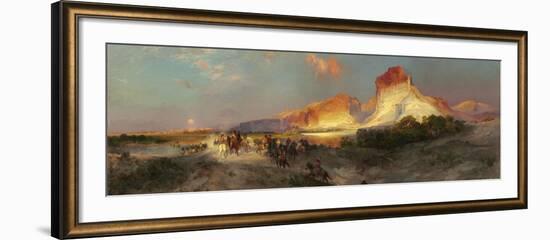 Green River Cliffs, Wyoming, 1881-Thomas Moran-Framed Giclee Print