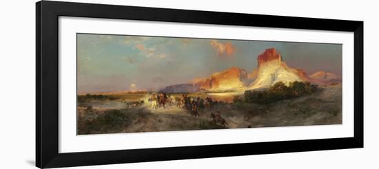 Green River Cliffs, Wyoming, 1881-Thomas Moran-Framed Giclee Print