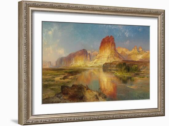 Green River of Wyoming, 1878 (Oil on Canvas)-Thomas Moran-Framed Giclee Print