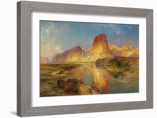 Green River of Wyoming, 1878 (Oil on Canvas)-Thomas Moran-Framed Giclee Print