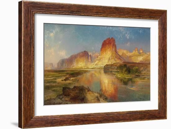 Green River of Wyoming, 1878 (Oil on Canvas)-Thomas Moran-Framed Giclee Print