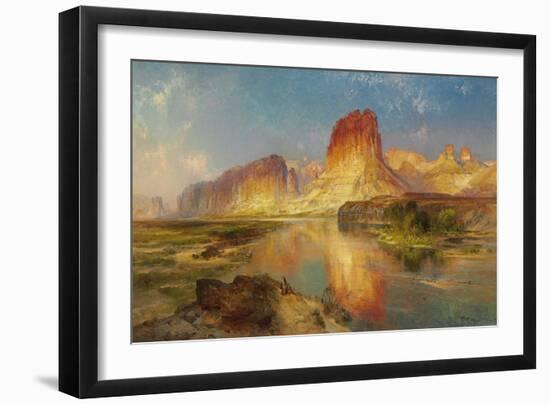 Green River of Wyoming, 1878 (Oil on Canvas)-Thomas Moran-Framed Giclee Print