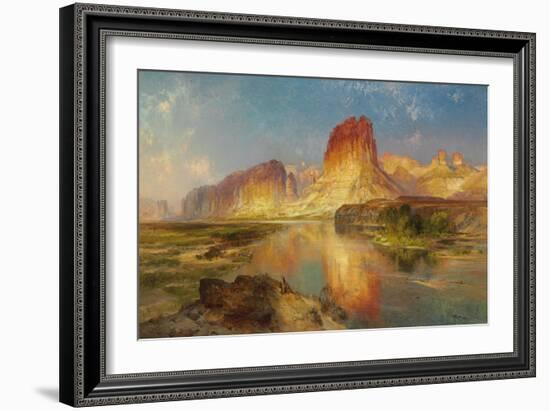 Green River of Wyoming, 1878 (Oil on Canvas)-Thomas Moran-Framed Giclee Print