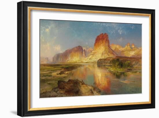 Green River of Wyoming, 1878 (Oil on Canvas)-Thomas Moran-Framed Giclee Print