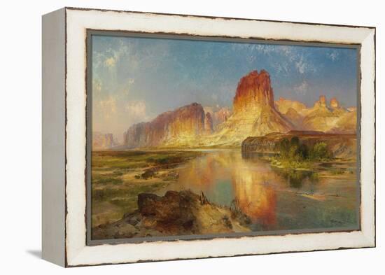 Green River of Wyoming, 1878 (Oil on Canvas)-Thomas Moran-Framed Premier Image Canvas