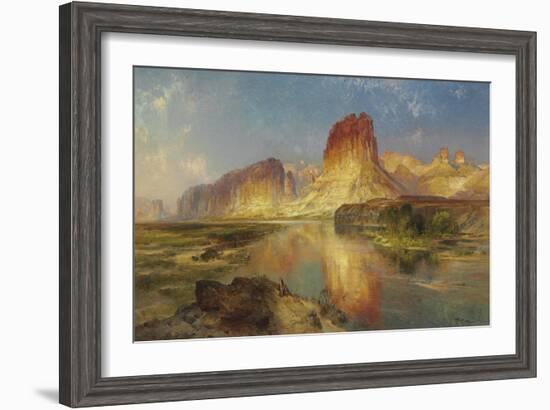 Green River of Wyoming, 1878-Moran-Framed Giclee Print