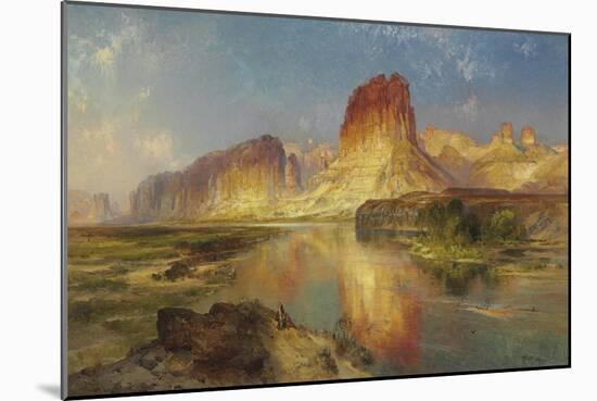 Green River of Wyoming, 1878-Moran-Mounted Giclee Print