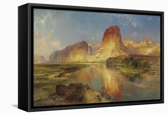 Green River of Wyoming, 1878-Moran-Framed Premier Image Canvas