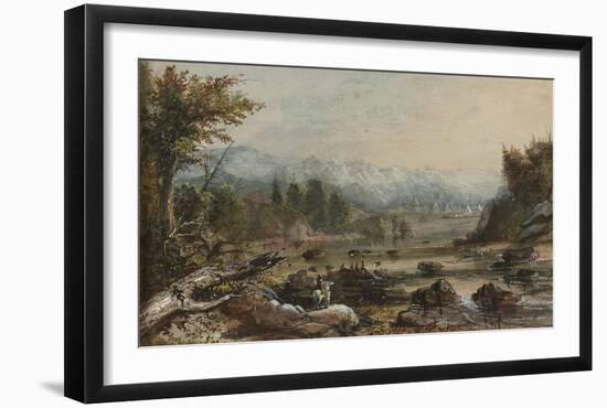 Green River, Oregon-Alfred Jacob Miller-Framed Premium Giclee Print