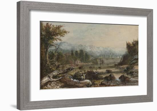 Green River, Oregon-Alfred Jacob Miller-Framed Premium Giclee Print