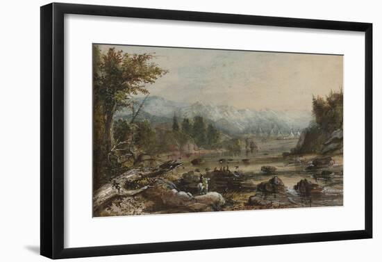 Green River, Oregon-Alfred Jacob Miller-Framed Premium Giclee Print