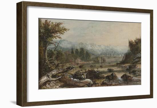 Green River, Oregon-Alfred Jacob Miller-Framed Premium Giclee Print