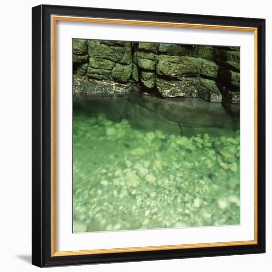 Green Rocks and River-Micha Pawlitzki-Framed Photographic Print