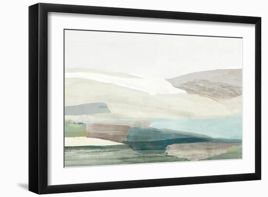 Green Rolling Hills-null-Framed Art Print