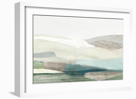 Green Rolling Hills-null-Framed Art Print