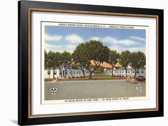 Green's Motor Court, Myrtle Beach-null-Framed Art Print