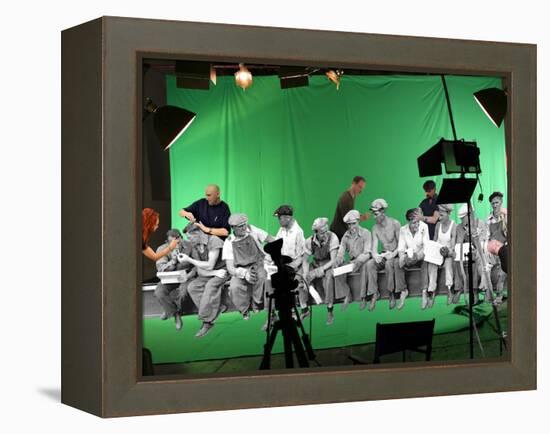 Green Screen-Barry Kite-Framed Stretched Canvas