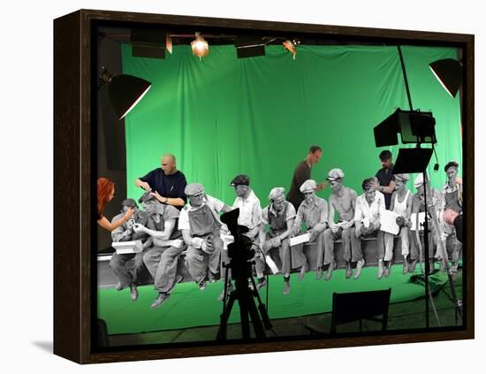 Green Screen-Barry Kite-Framed Stretched Canvas