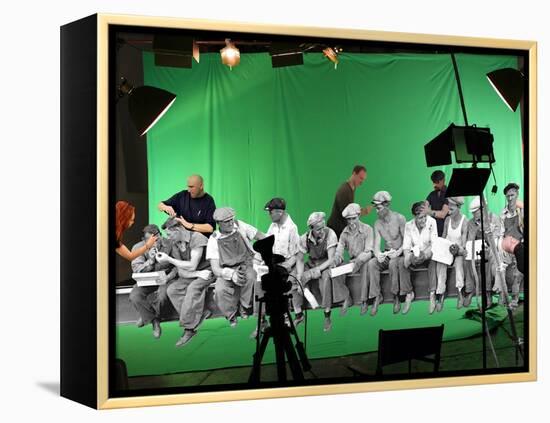 Green Screen-Barry Kite-Framed Stretched Canvas