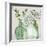 Green Serenity Accents-Elizabeth Medley-Framed Art Print