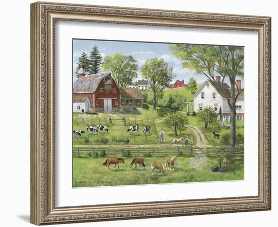 Green Shades of Summer-Bob Fair-Framed Giclee Print