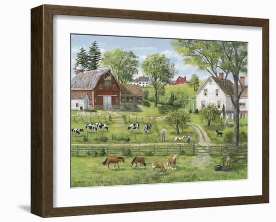 Green Shades of Summer-Bob Fair-Framed Giclee Print