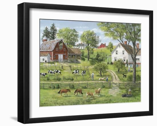 Green Shades of Summer-Bob Fair-Framed Giclee Print