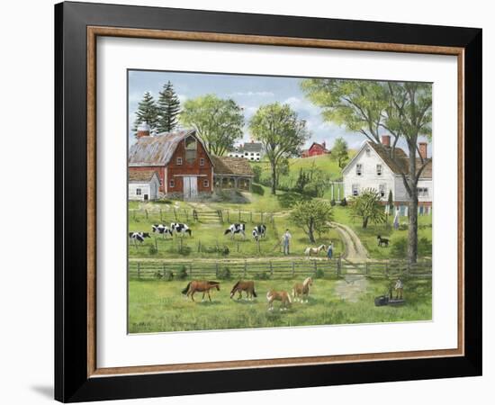 Green Shades of Summer-Bob Fair-Framed Giclee Print