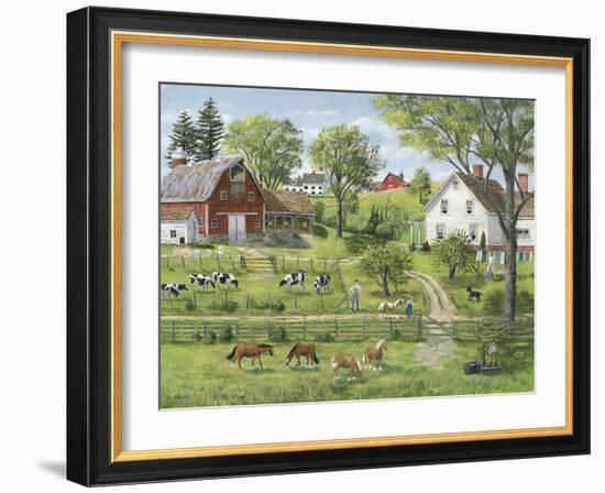 Green Shades of Summer-Bob Fair-Framed Giclee Print