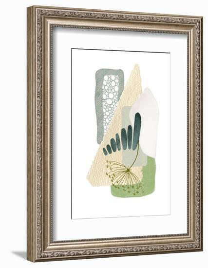 Green Shapes 1-Sally Ann Moss-Framed Photographic Print