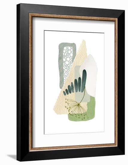 Green Shapes 1-Sally Ann Moss-Framed Photographic Print