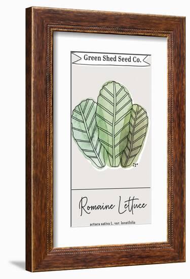 Green Shed Seeds - Lettuce-Clara Wells-Framed Giclee Print