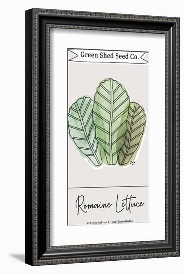 Green Shed Seeds - Lettuce-Clara Wells-Framed Giclee Print