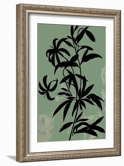 Green Silhouette I-Asia Jensen-Framed Art Print