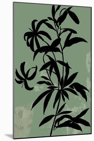 Green Silhouette I-Asia Jensen-Mounted Art Print