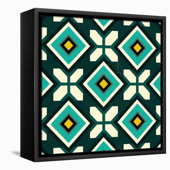 Green Spanish tile, 2018-Andrew Watson-Framed Premier Image Canvas