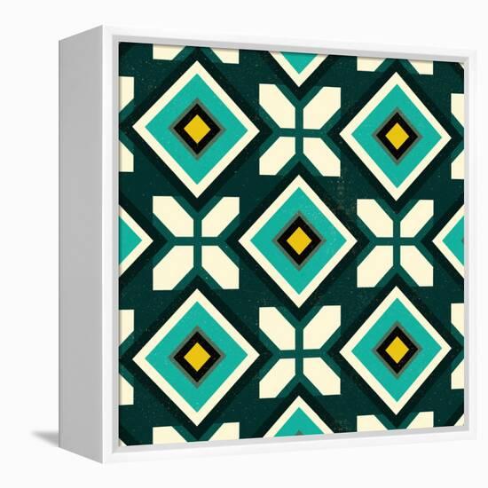 Green Spanish tile, 2018-Andrew Watson-Framed Premier Image Canvas