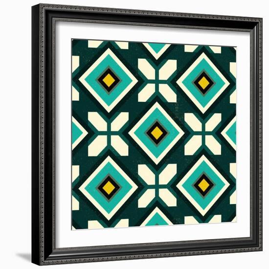 Green Spanish tile, 2018-Andrew Watson-Framed Giclee Print